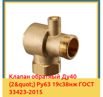 Клапан обратный Ду40 (2") Ру63 19с38нж ГОСТ 33423-2015 в Талдыкоргане