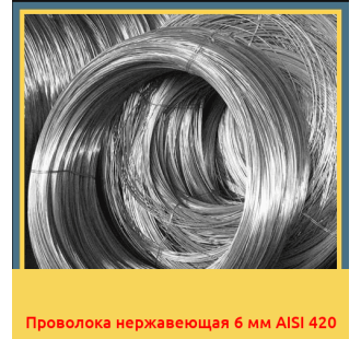 Проволока нержавеющая 6 мм AISI 420 в Талдыкоргане