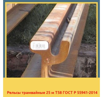 Рельсы трамвайные 25 м Т58 ГОСТ Р 55941-2014 в Талдыкоргане