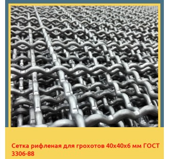 Сетка рифленая для грохотов 40х40х6 мм ГОСТ 3306-88 в Талдыкоргане