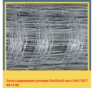 Сетка шарнирная узловая 50х50х20 мм Ст45 ГОСТ 6613-86 в Талдыкоргане