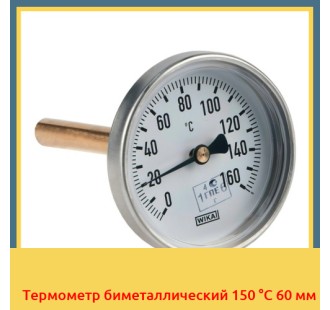 Термометр биметаллический 150 °С 60 мм в Талдыкоргане